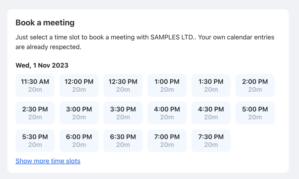 Ansicht Partnermeeting talque App