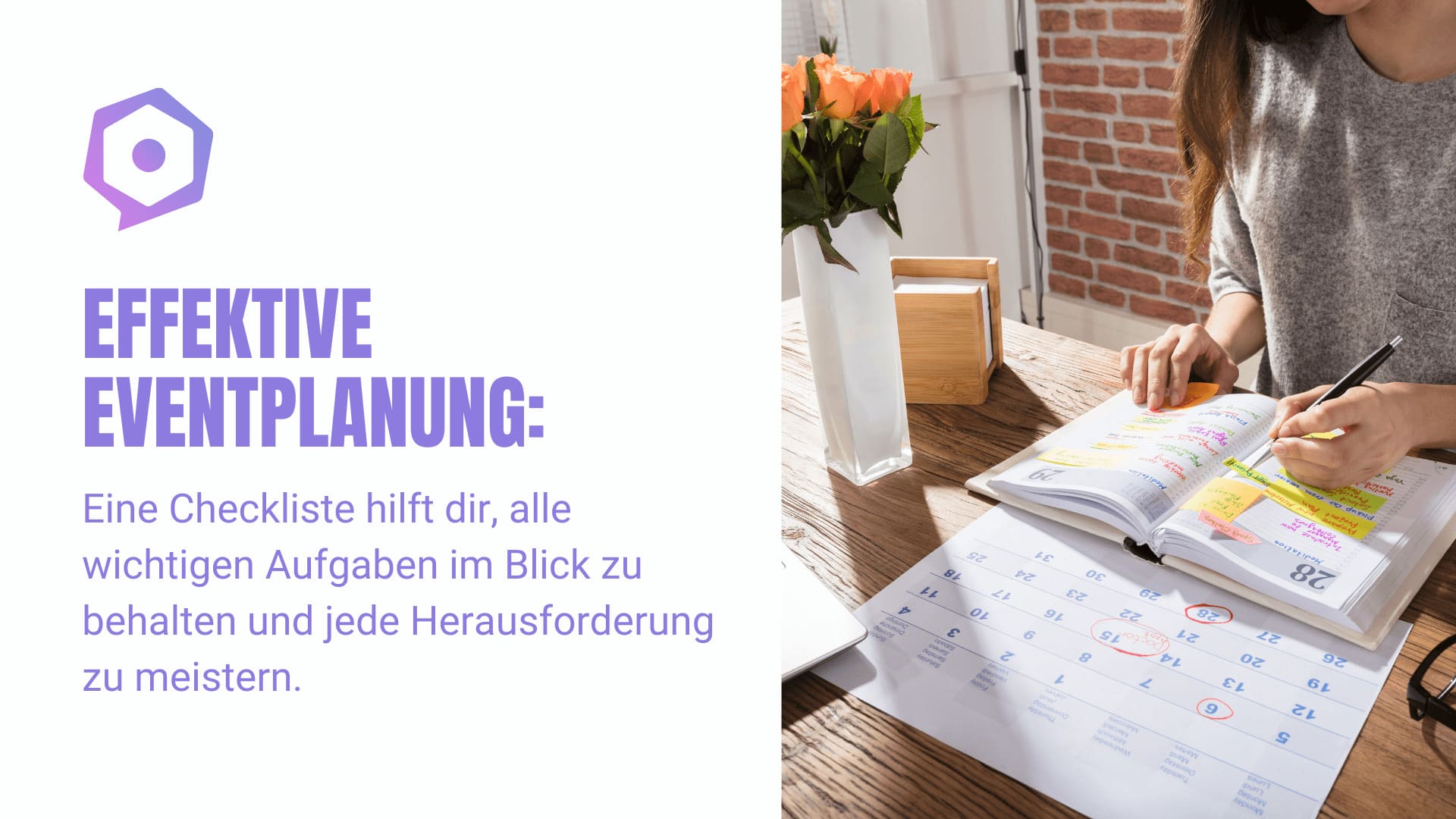 Effektive Eventplanung: Eine Checkliste hilft dir, alle wichtigen Aufgaben im Blick zu behalten und jede Herausforderung zu meistern.